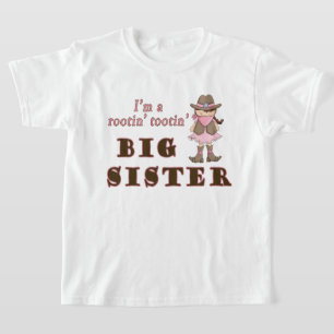 Cowgirl Rootin Tootin grote zus T-shirt