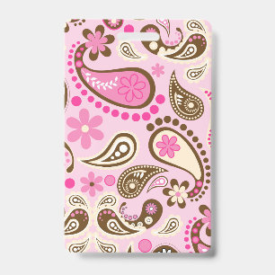 Cowgirl Roze Bruin Paisley Bloemen Country Texas Badge