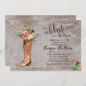 Cowgirl Rurale Bruidsshower Uitnodiging (Voorkant / Achterkant)