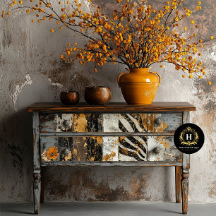 Cowgirl rustiek Western land hout decoupage Tissuepapier