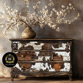 Cowgirl rustiek Western land hout decoupage Tissuepapier