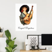 Cowgirl Songstress Poster (Thuiskantoor)