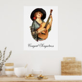 Cowgirl Songstress Poster (Keuken)
