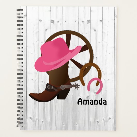 Cowgirl Specialized Rustic Planner (Voorkant)