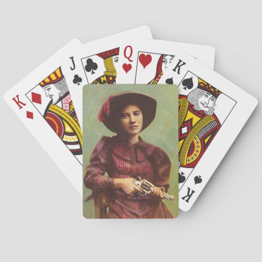  cowgirl spelkaarten pokerkaarten (Achterkant)