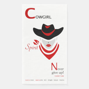 Cowgirl Spirit Paper Guest Towels Servet