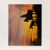 Cowgirl Sunset Horse Ride Jigsaw Puzzle (Vertical)