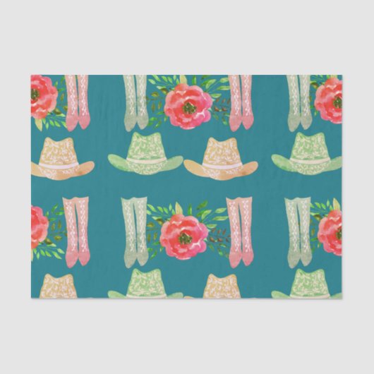 Cowgirl Tissuepapier (Voorkant)