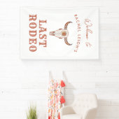 Cowgirl uit de woestijn Laatste Rodeo Welkom Spandoek (Insitu)