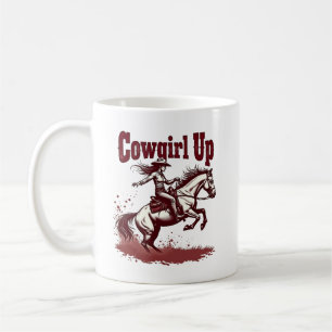 Cowgirl Up - Westerne Rodeo Coffee Mok