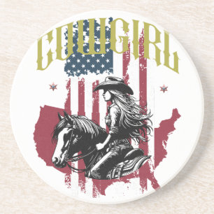 COWGIRL USA ZANDSTEEN ONDERZETTER