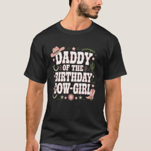 Cowgirl Verjaardag Pa Western Country Rodeo Paardr T-shirt