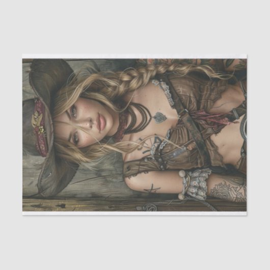 Cowgirl Vibes21 Tissuepapier (Voorkant)