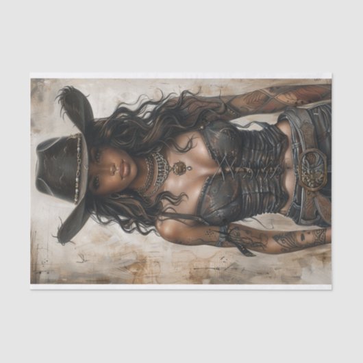 Cowgirl Vibes24 Tissuepapier (Voorkant)