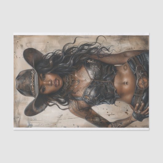 Cowgirl Vibes25 Tissuepapier (Voorkant)