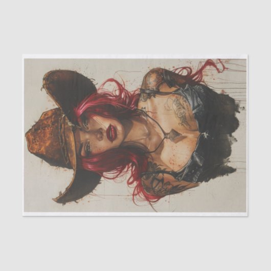 Cowgirl Vibes29 Tissuepapier (Voorkant)