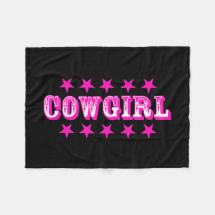 "Cowgirl" vlooiendekens Fleece Deken