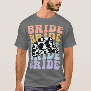 Cowgirl vrijgezellenfeest bruid met cowboyhoed T T-shirt