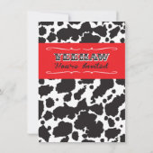 Cowgirl Western Bachelorette / Invitation de fête (Dos)