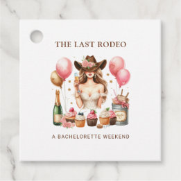 Cowgirl Western Rodeo Bachelorette Vrijgezellenfee Bedankjes Labels