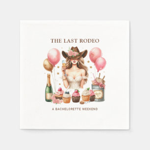 Cowgirl Western Rodeo Bachelorette Vrijgezellenfee Servet
