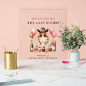 Cowgirl Western Rodeo Tablett (Mariage)