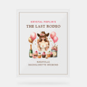 Cowgirl Western Rodeo Tablett (Recto)