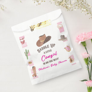 Cowgirl Western Rodeo Wild West Baby shower Bedankzakje