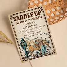 Cowgirl Western Rodeo Wild West Verjaardagsfeest