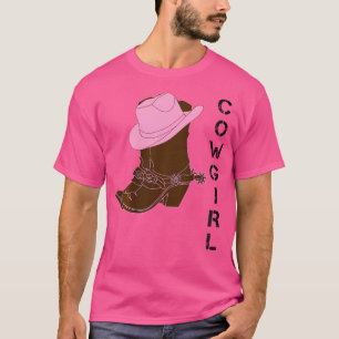 Cowgirl Westerne Laarzen Pet Spurs Meisjes Jeugd K T-shirt