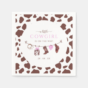 Cowgirl Wild West Rodeo Western meisje Baby shower Servet