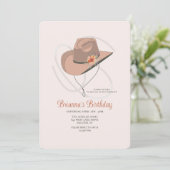 Cowgirlhoed Kaart (Staand voorkant)