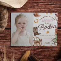 Cowgirl's eerste rodeo foto verjaardagsfoto