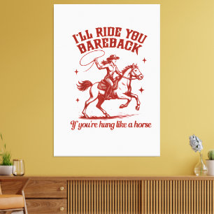 Cowgirls Western Wilde Westen Canvas Afdruk