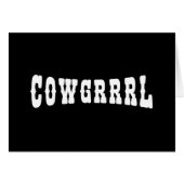 COWGRRRL KAART (Voorkant Horizontaal)