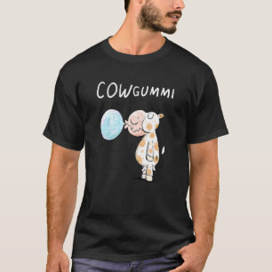 Cowgummi Koe Ik Kauw Kauwgom Woordspel Pret Dier M T-shirt