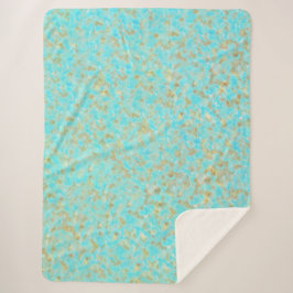 Cowhide Sky Sherpa Deken