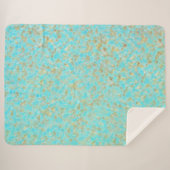 Cowhide Sky Sherpa Deken (Voorkant (horizontaal))