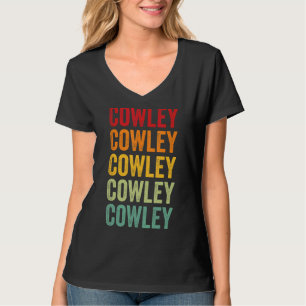 Cowley County Kansas Rainbow Text Design T-shirt
