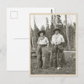 Cowmeiden in de Chaps-foto's van 1920 Briefkaart (Voorkant / Achterkant)