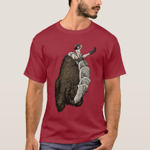 Cowmeiden in de ruimte t-shirt