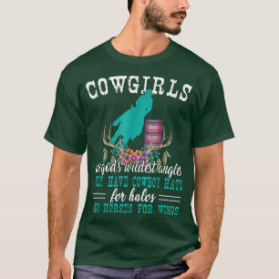 Cowmeiden zijn goden Wildest Angels Horse Lover Ba T-shirt