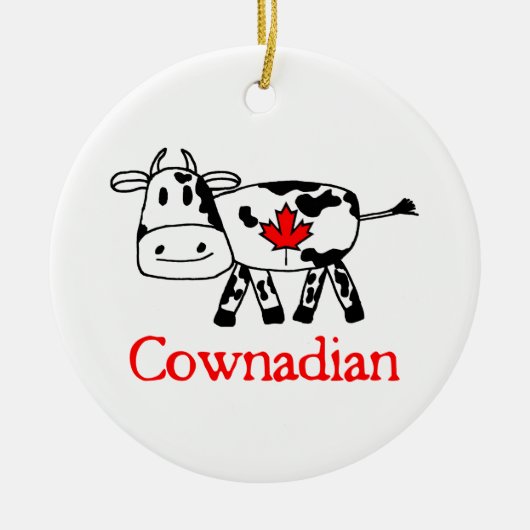 Cownadian-Ornament Keramisch Ornament (Voorkant)