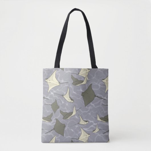 Cownose Stingray Ocean Pattern Draagtas (Voorkant)