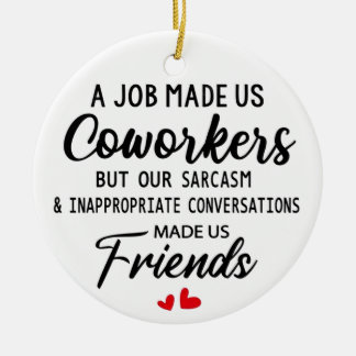 Coworker Christmas Gift Christmas Ornaments Keramisch Ornament