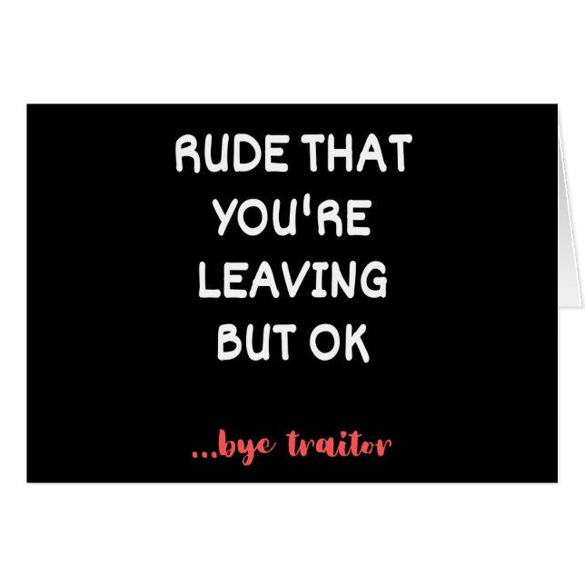 Coworker Coffee Mug - Rude que vous quittez (Devant horizontal)