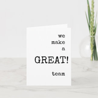 Coworker, Équipe, Carte d'appréciation