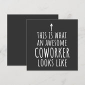 Coworker Gift, Coworker Mug, Awesome Coworker Kaart (Voorkant / Achterkant)