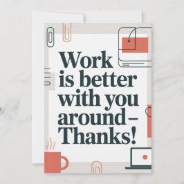 Coworker Thank You Card Bedankkaart