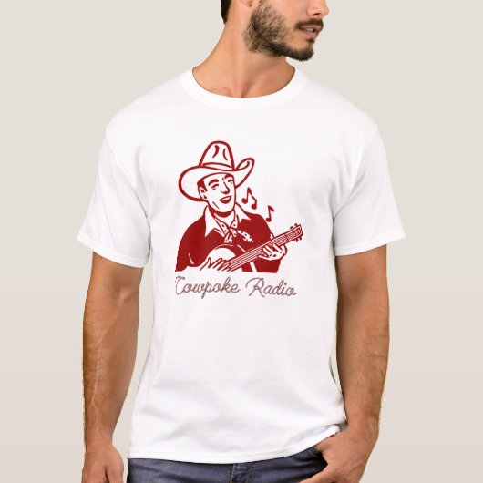Cowpoke Radio Singing Cowboy T-shirt (Voorkant)